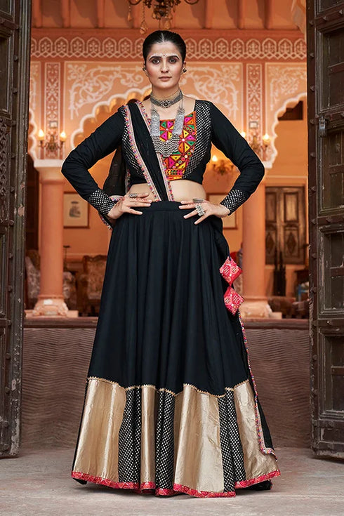 Shubhkala Most Beautiful Black Colour Chaniya Choli for this Navratri Season